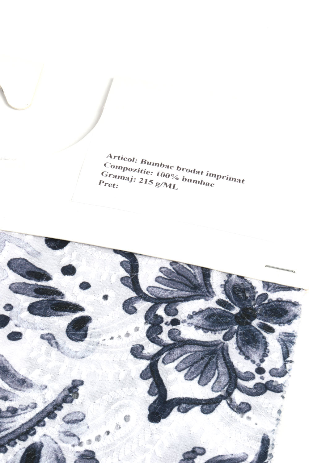 Вышитый хлопчатобумажный принт