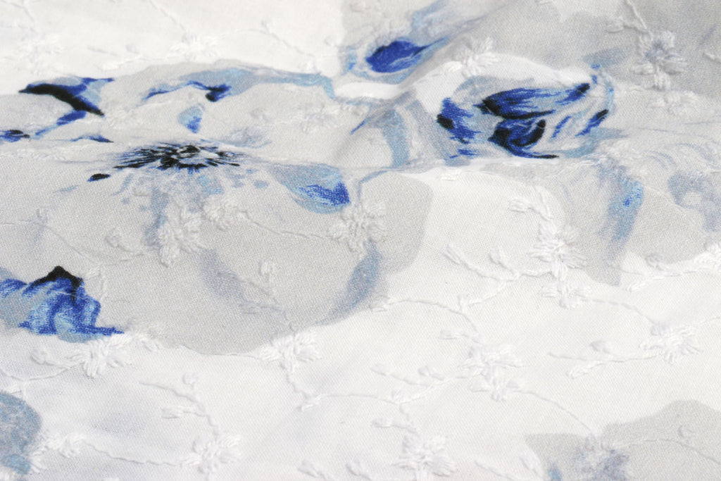 Вышитый хлопчатобумажный принт