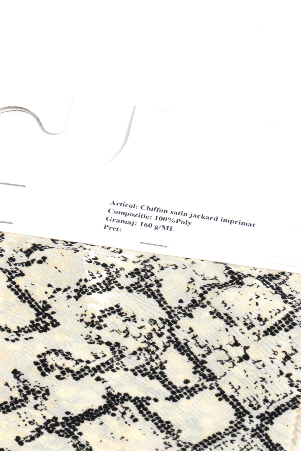 Chiffon satin jacquard imprimat