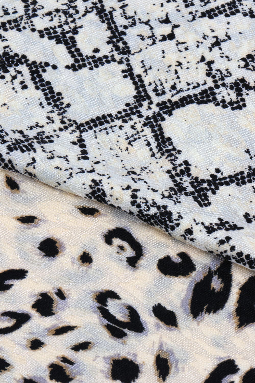 Chiffon satin jacquard imprimat